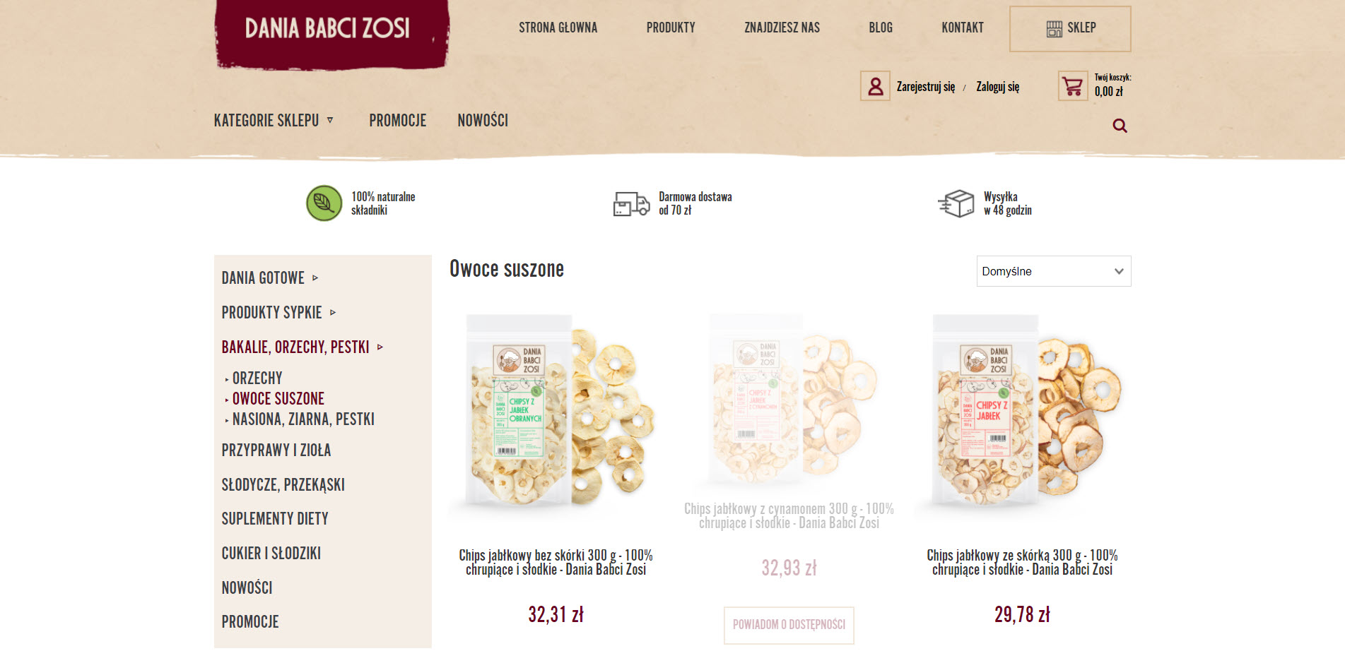 Owoce suszone bez cukru w kuchni - nieoczywiste zastosowania