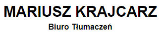 Logo firmy Mariusz Krajcarz - Tłumacz Przysięgły języka niderlandzkiego