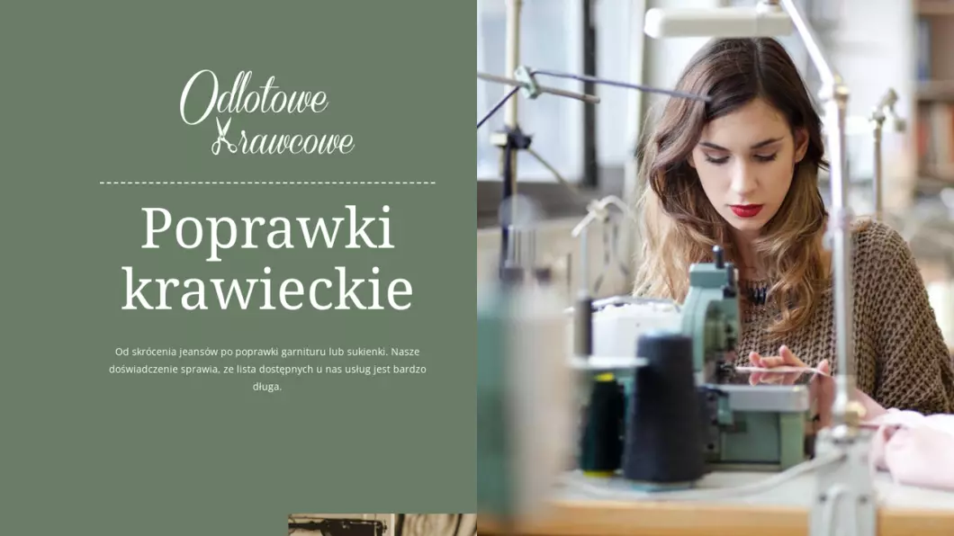 Zrzut ekranu strony Odlotowe Krawcowe