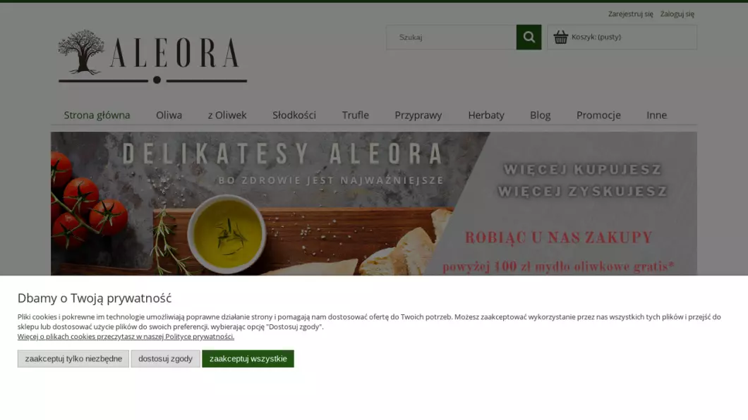 Zrzut ekranu strony ALEORA.PL